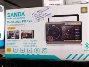 Ràdio Sanda AM/FM/SW amb Bluetooth i rellotge